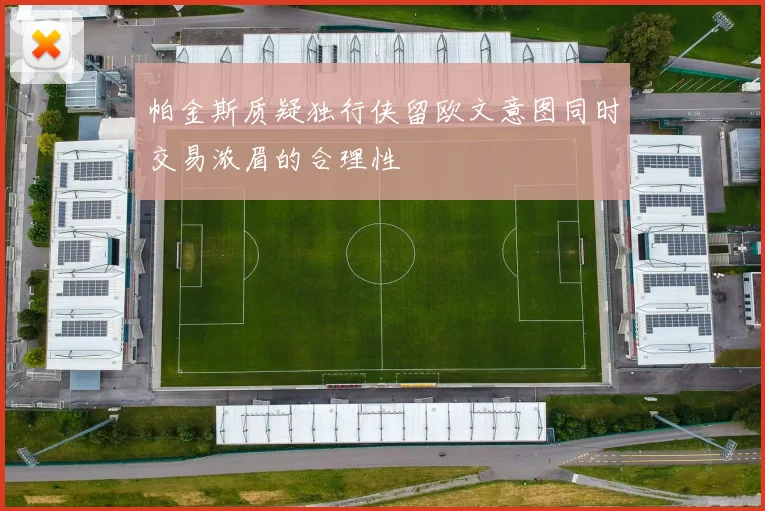 帕金斯质疑独行侠留欧文意图同时交易浓眉的合理性